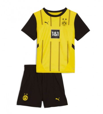 Borussia Dortmund Replika Babytøj Hjemmebanesæt Børn 2024-25 Kortærmet (+ Korte bukser)